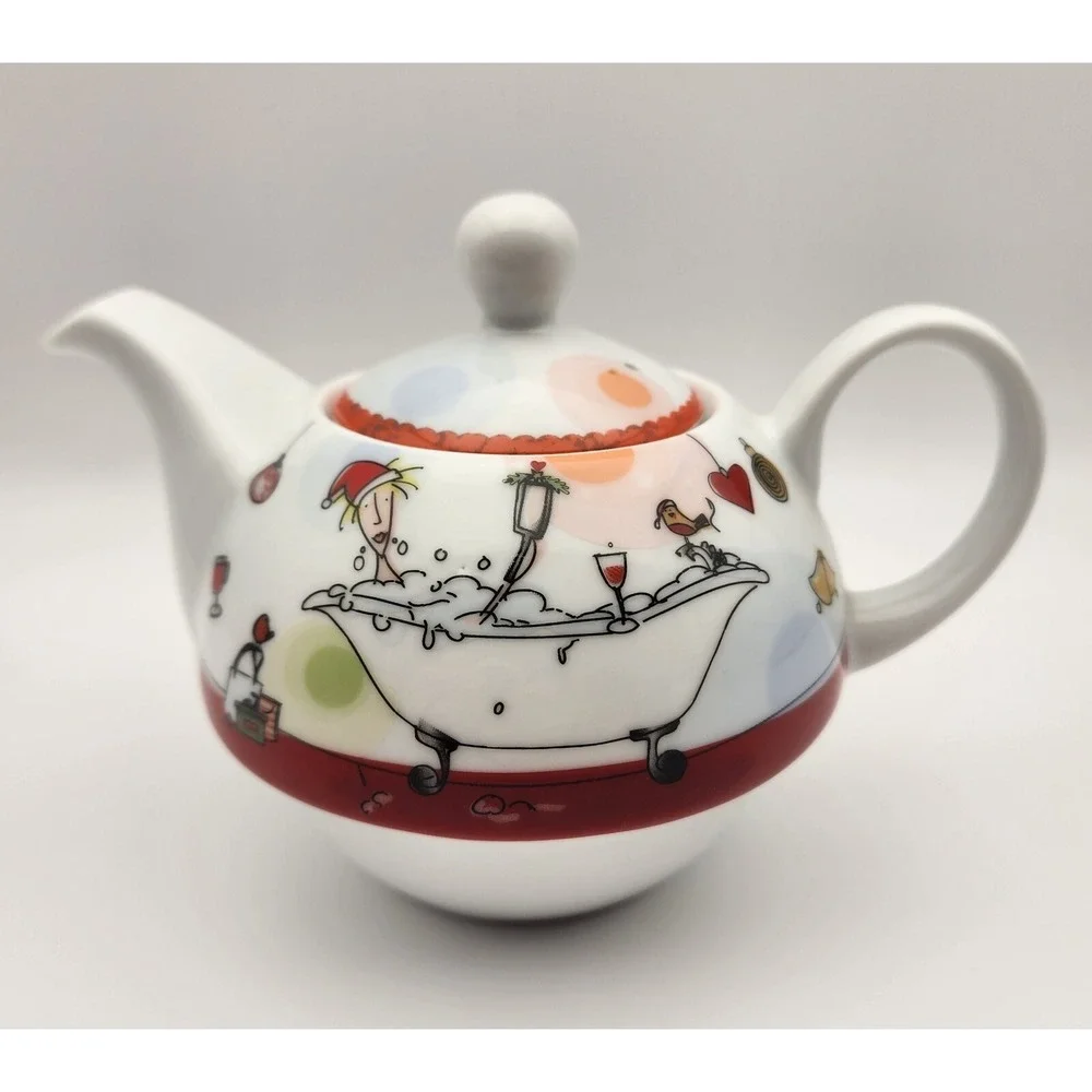 Born To‎ Shop Paper Island Limited 2010 Tea Pot and Cup Set